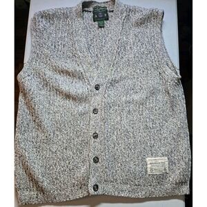 Abercrombie & Fitch Mens Vest "The Big Sweater"  Adirondack Trail Guide VTG LG